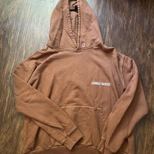Lonely Ghost Brown Hoodie